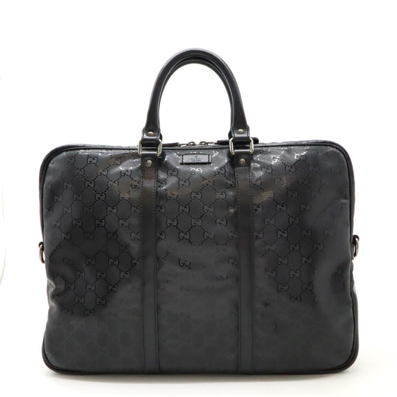 Gucci Other - Gucci Gucci GG Imprime Business Briefcase Black Canvas Business Bag 201480